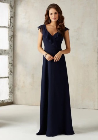 Mori Lee Bridesmaids 21527 #0 default Claret thumbnail