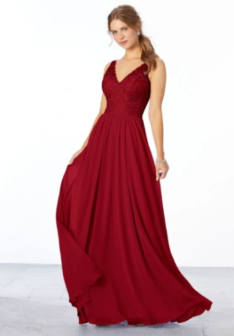 Mori Lee Bridesmaids 21656 #0 default Claret thumbnail