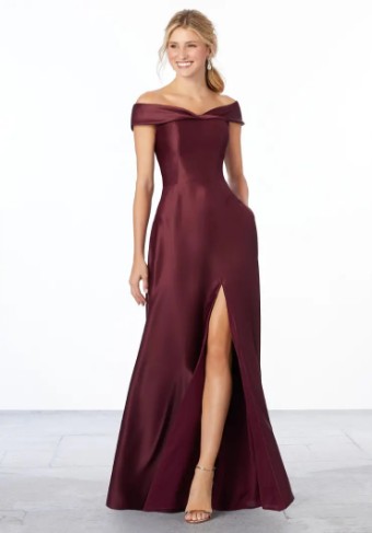 Mori Lee Bridesmaids 21663 #0 default Bordeaux thumbnail