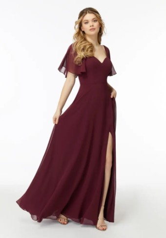 Mori Lee Bridesmaids 21722 #0 default Bordeaux thumbnail