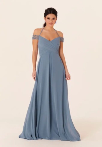 Mori Lee Bridesmaids 21833 #0 default Slate thumbnail