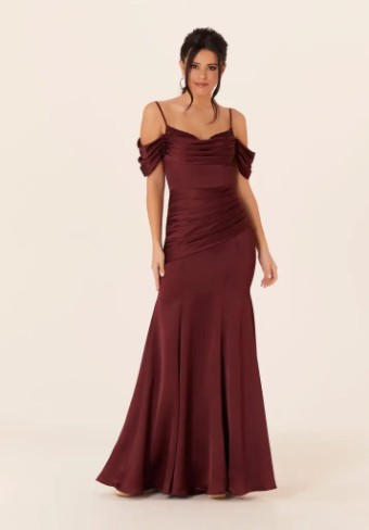 Mori Lee Bridesmaids 21821 #0 default Bordeaux thumbnail