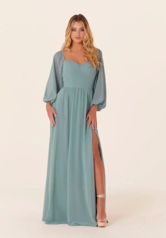 Mori Lee Bridesmaids 21830 #0 default Thyme thumbnail