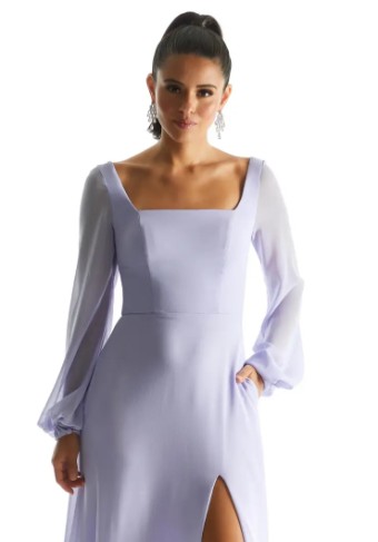 Mori Lee Bridesmaids 21845 #1 Violet thumbnail