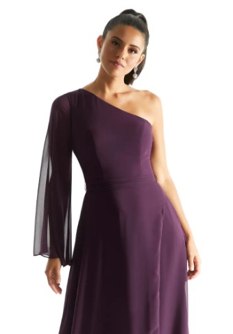 Mori Lee Bridesmaids 21854 #3 Eggplant thumbnail