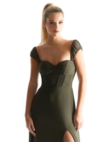 Mori Lee Bridesmaids 21855 #1 Thyme thumbnail