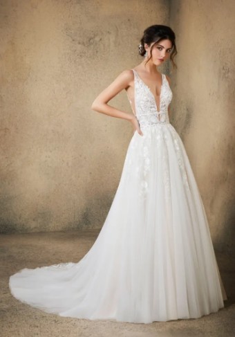 Blu by Mori Lee Rosa #2 Ivory/Champagne thumbnail