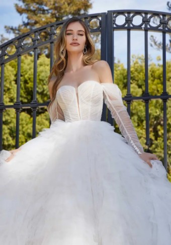 Blu by Mori Lee Margot #2 Ivory/Champagne/Honey thumbnail