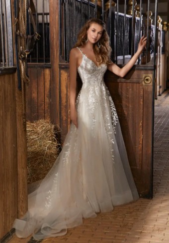 Voyage by Mori Lee River #2 Ivory/Nude thumbnail