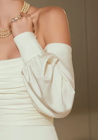 Morilee Teagan ~ 15079 #3 Ivory Only thumbnail