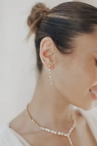 Amanda Judge - Untamed Petals Taurus ~ Drop Earrings #1 Silver thumbnail