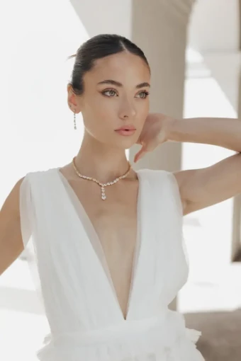 Amanda Judge - Untamed Petals Gravity ~ Necklace #2 default Silver thumbnail