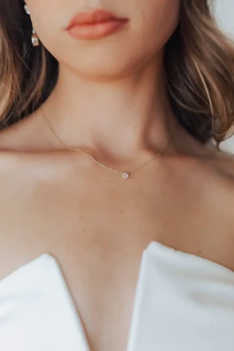 Amanda Judge - Untamed Petals Angel ~ Pendant Necklace #1 Gold thumbnail