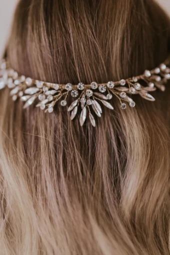 Amanda Judge - Untamed Petals Rosamonde Headpiece #1 default Gold Only thumbnail