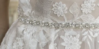 EnVogue Bridal BT2081 ~ Belt #0 default Silver/Clear/Ivory thumbnail