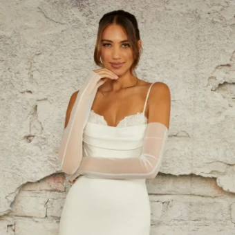 EnVogue Bridal GL2409 ~ Gloves #0 default Ivory thumbnail