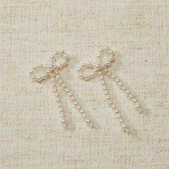 EnVogue Bridal E2454 ~ Earrings #2 default Ivory/Silver thumbnail
