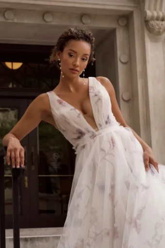 Essense of Australia D4165 #4 Ivory/Lavender/Rum thumbnail