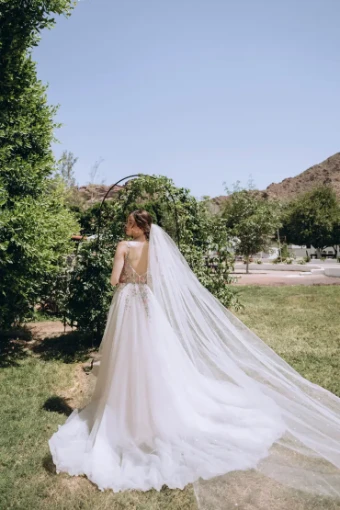 Stella York 8063 #2 Blue/Blush/Almond/Gold thumbnail