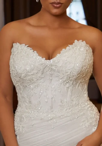 Julietta by Morilee Trisha ~ 3438 #3 Black/Nude thumbnail