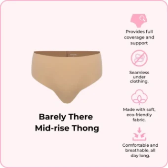 Boomba BOOMBA Mid-Rise Thong Underwear #0 default Beige thumbnail