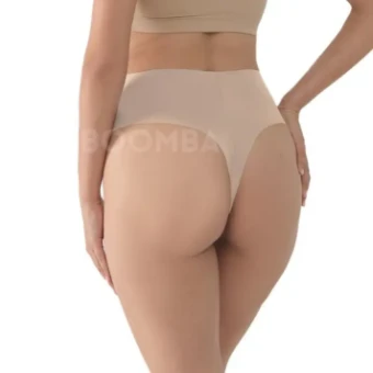 Boomba BOOMBA Mid-Rise Thong Underwear #3 Beige thumbnail