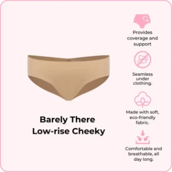 Boomba BOOMBA Low-Rise Cheeky Underwear #1 Beige thumbnail