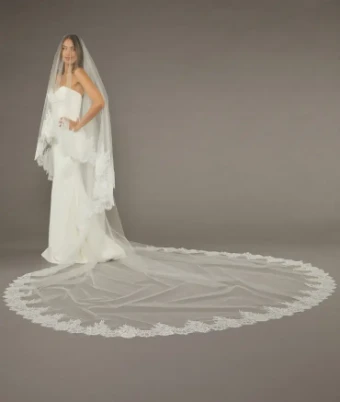 EnVogue Bridal V2496WRC-M (enVouge Veil) Cathedral #2 Ivory thumbnail