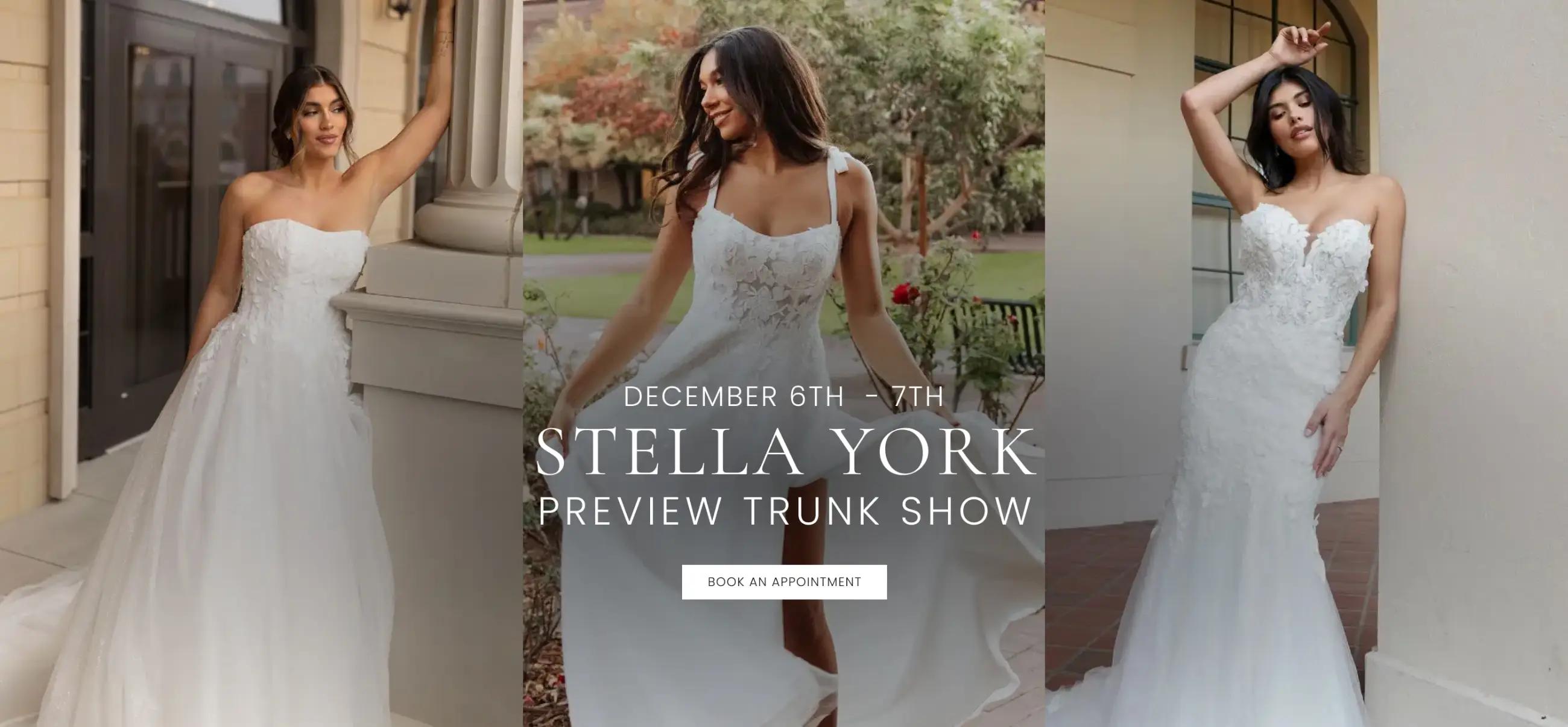Stella York Trunk Show Banner for Desktop