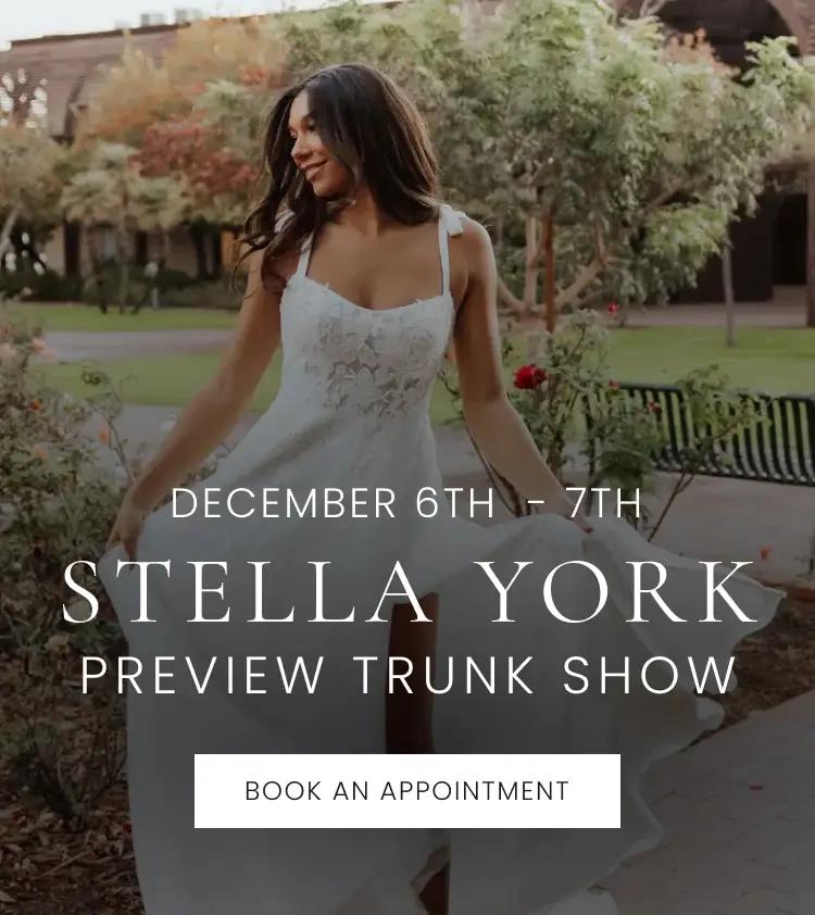Stella York Trunk Show Banner for Mobile