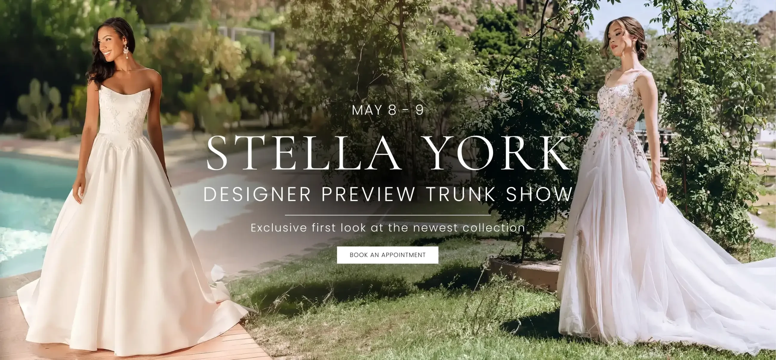 Stella York Trunk Show Banner for Desktop
