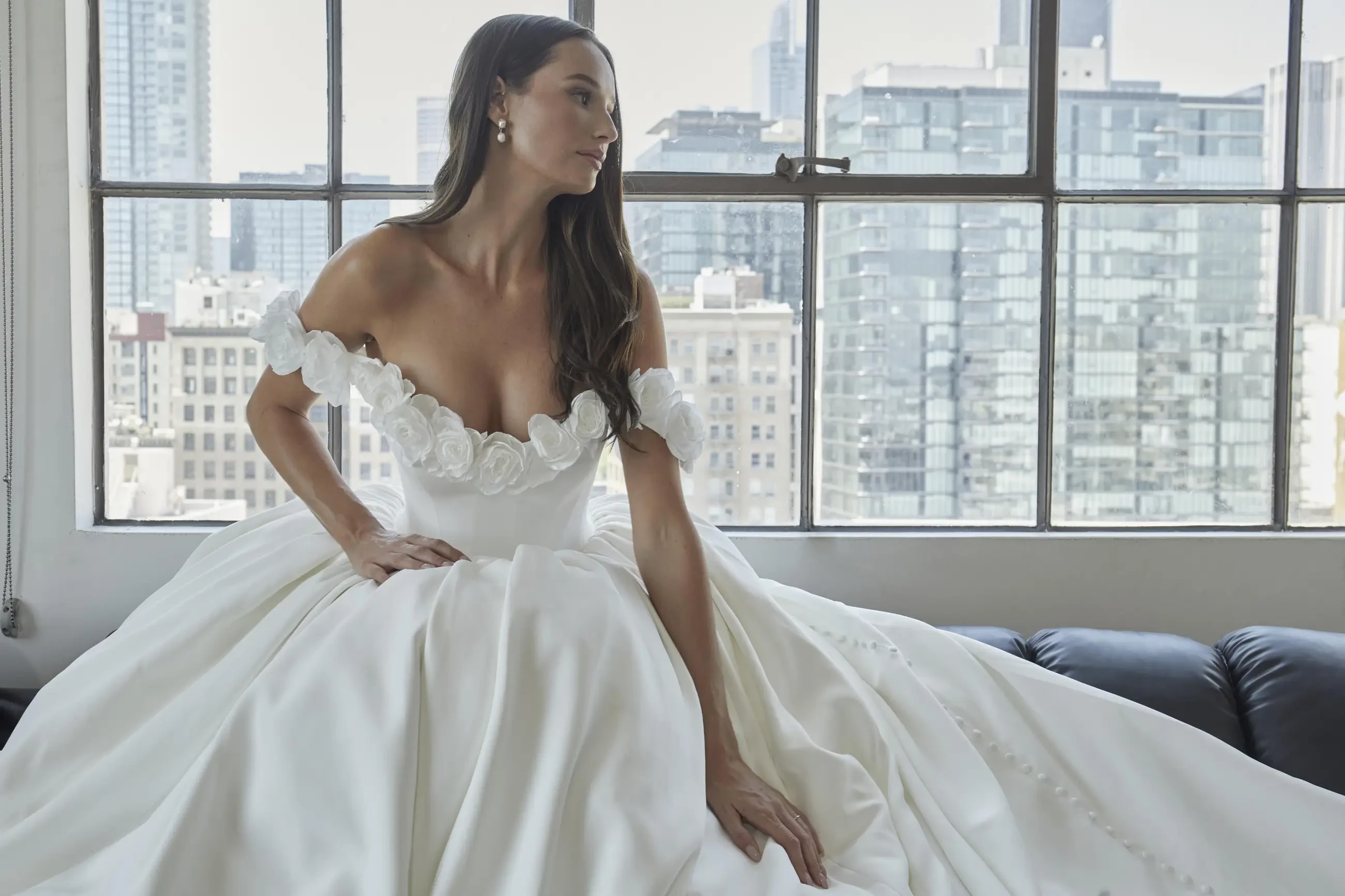 Classic Clean Wedding Dress at Circle Park Bridal Boutique